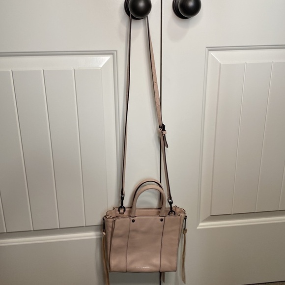 Rebecca minkoff Mab Side Zipper Tote Tassel Pull Pink Adjustable Strap Purse - Picture 10 of 14